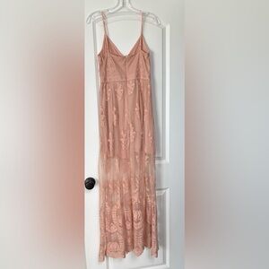 Blush lace dress